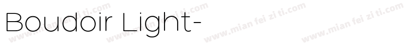 Boudoir Light字体转换